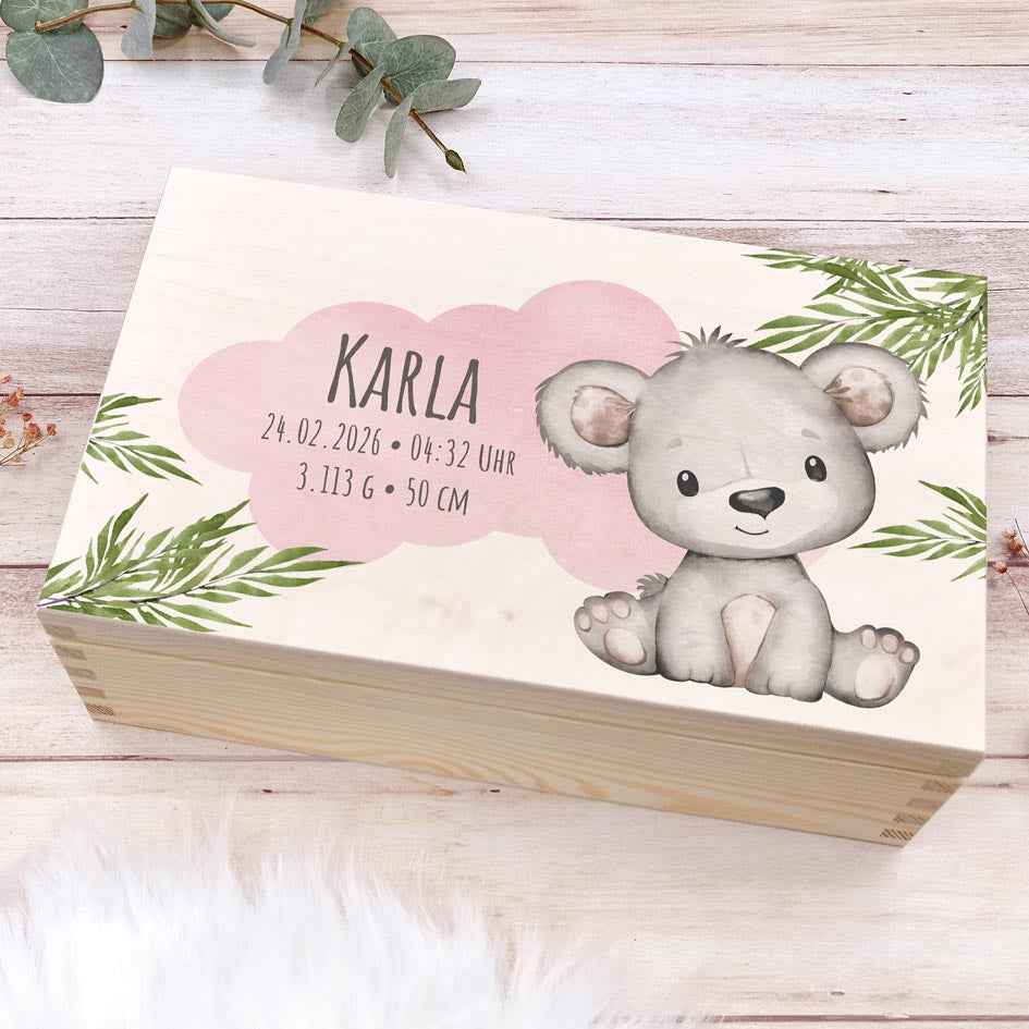 Erinnerungsbox Geburt "Koala"