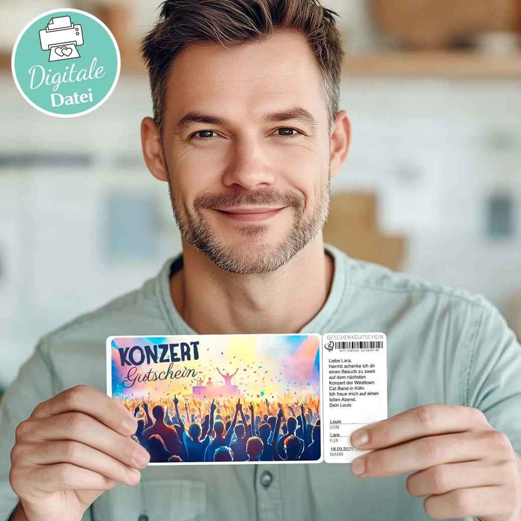 Konzertgutschein Vorlage