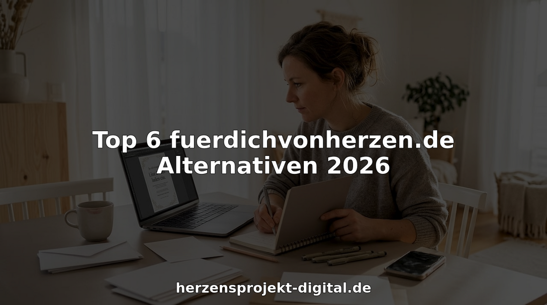 Eine Frau gestaltet zu Hause individuelle Geschenkkarten – mit viel Liebe zum Detail und kreativen Ideen entstehen persönliche Grüße für Freunde und Familie.
