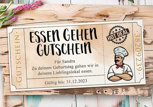 Gutschein selber drucken