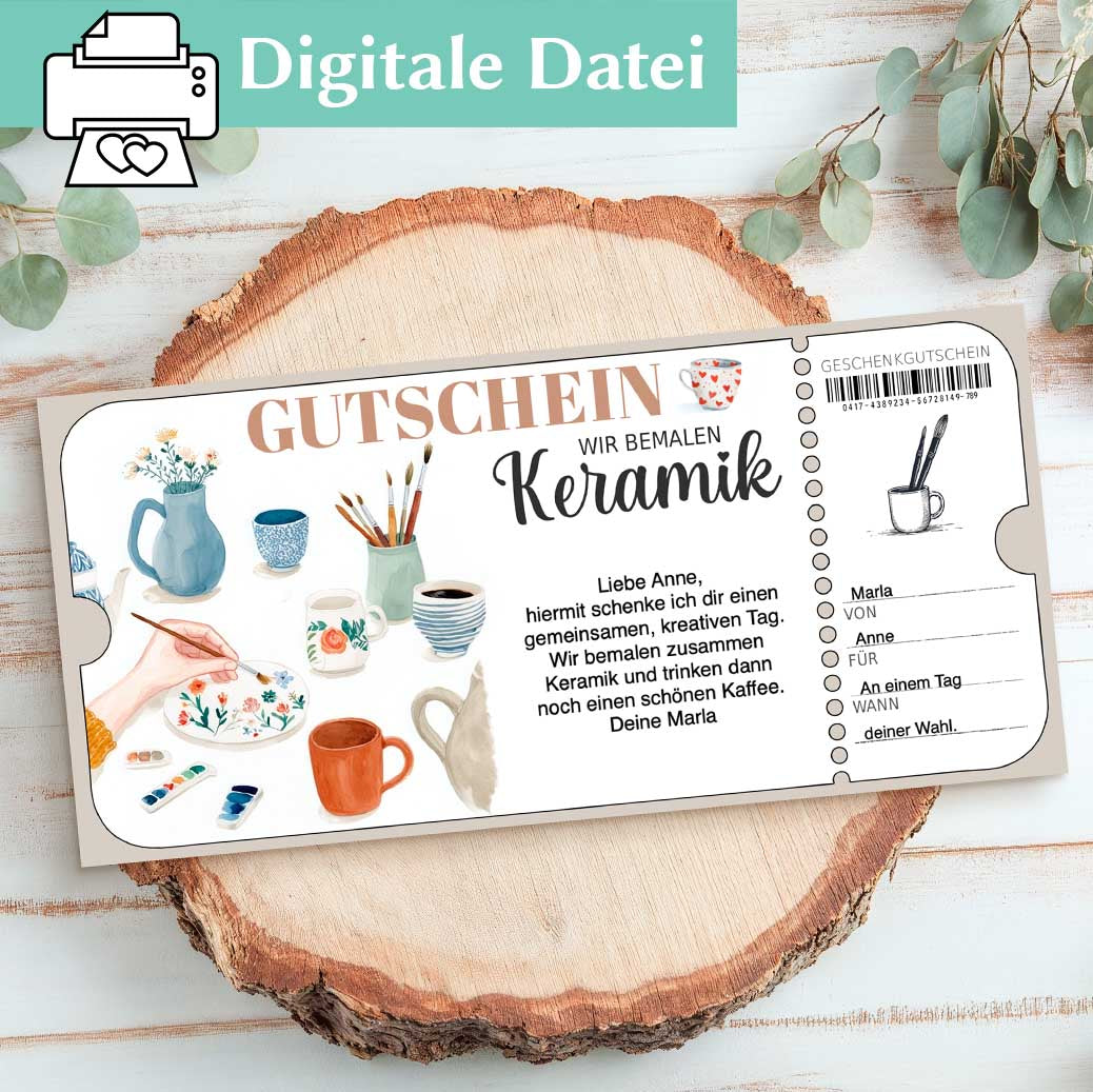 Gutschein Vorlage ausdrucken