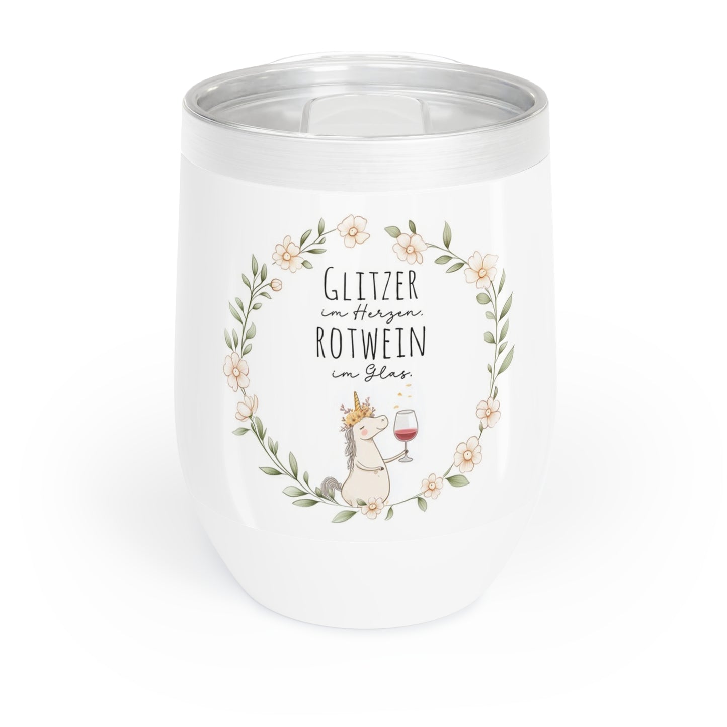 Weinbecher "Einhorn" Rotwein Printify