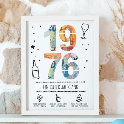 Geburtstag Jahrgang 1976 im Rahmen merchOne