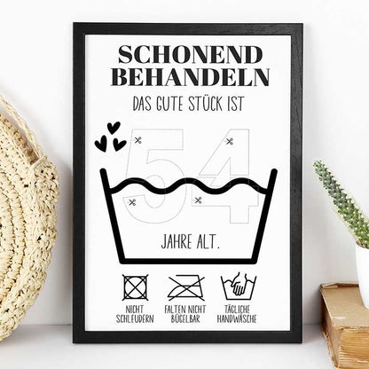 Geldgeschenk 54. Geburtstag im Rahmen merchOne