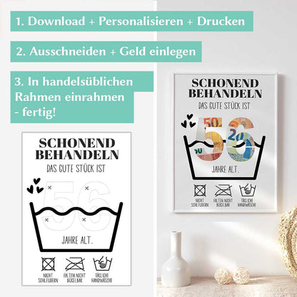 56. Geburtstag Geldgeschenk