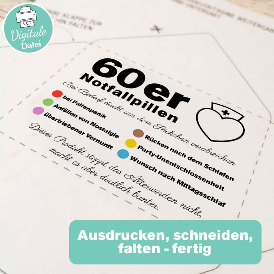Lustiges Geschenk zum 60. Herzensprojekt Manufaktur