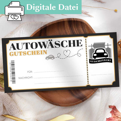 Autowäsche Gutschein Herzensprojekt Manufaktur