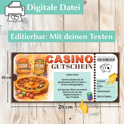 Casino Gutschein Herzensprojekt Manufaktur