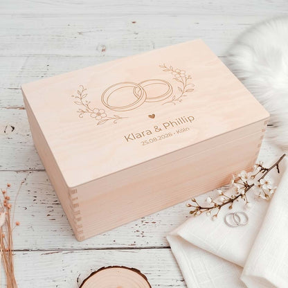 Erinnerungsbox Hochzeit Ringe Herzensprojekt Manufaktur