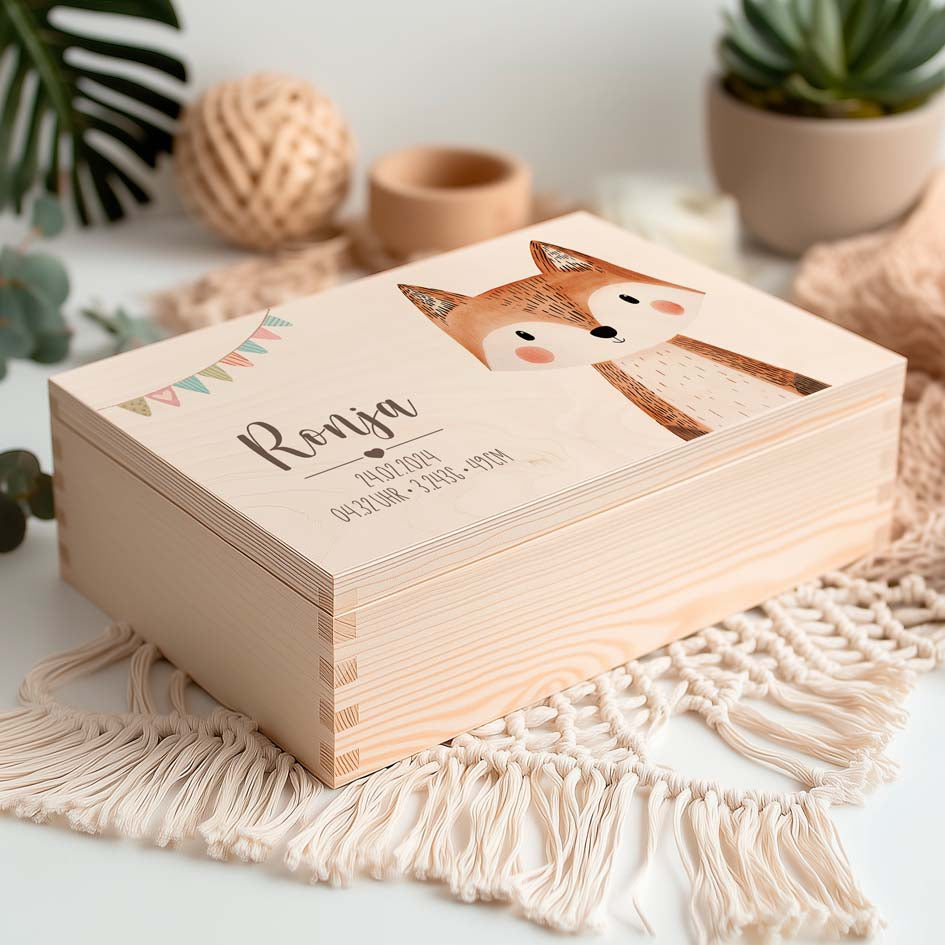Erinnerungsbox Safari Baby Herzensprojekt Manufaktur