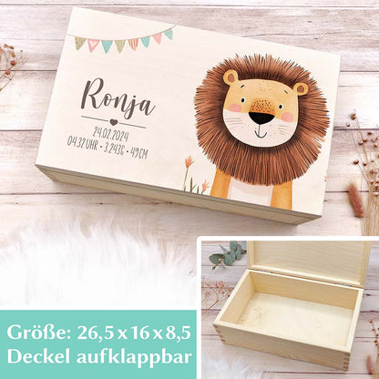 Erinnerungsbox Safari Baby Herzensprojekt Manufaktur