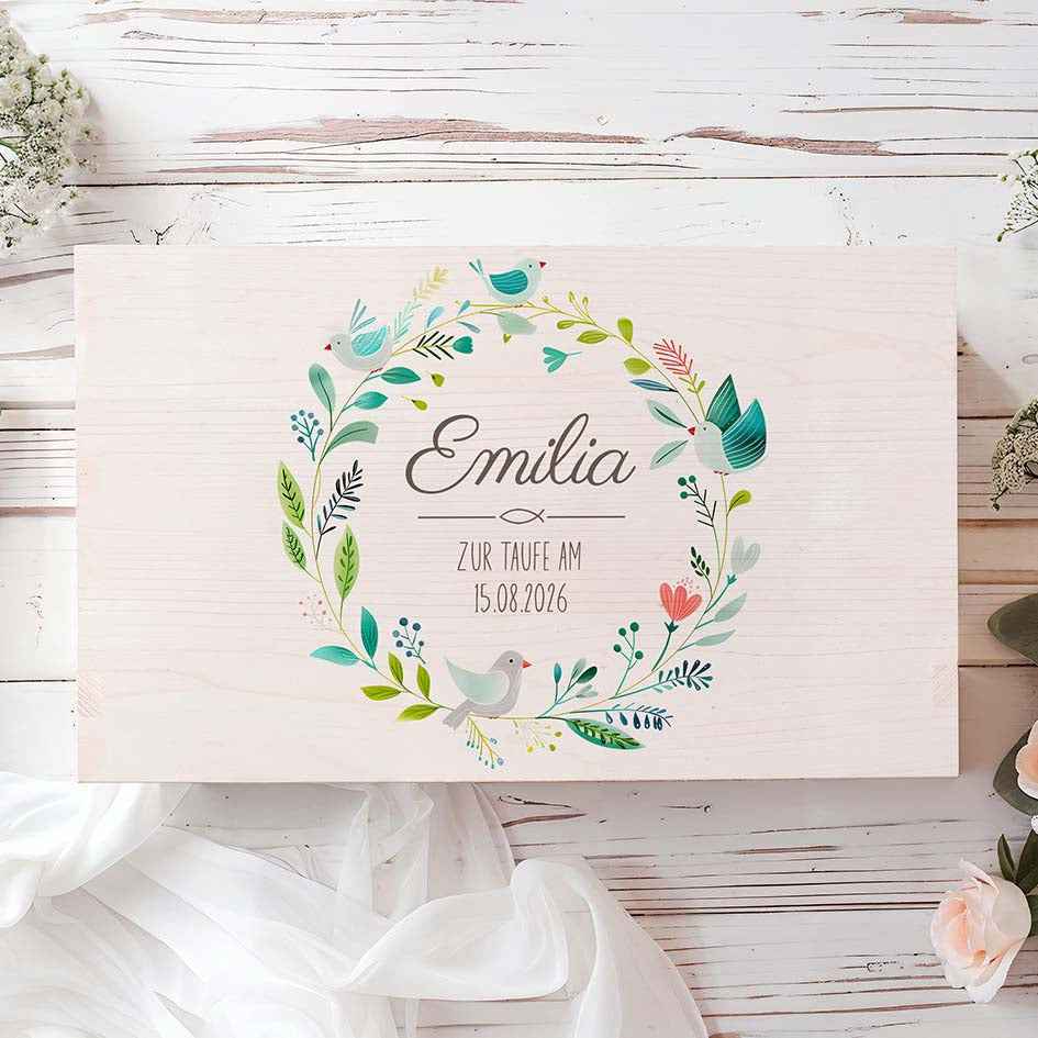 Erinnerungsbox Taufe "Arche Noah"