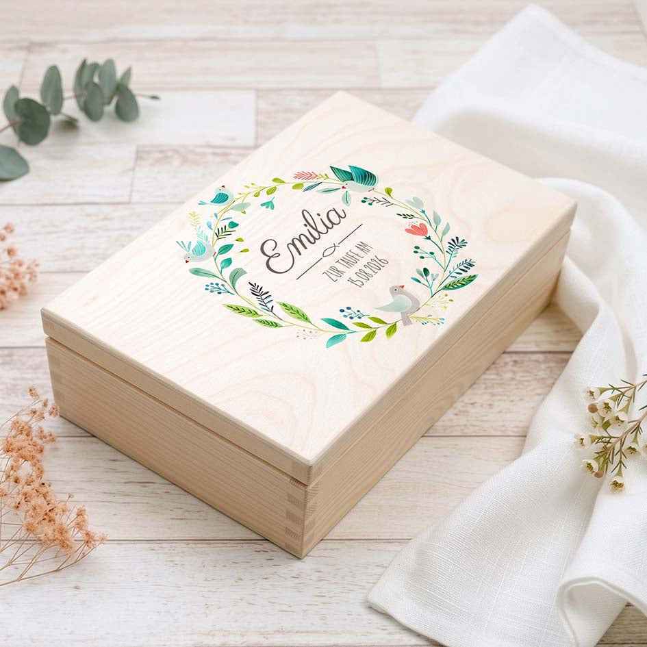 Erinnerungsbox Taufe "Arche Noah"