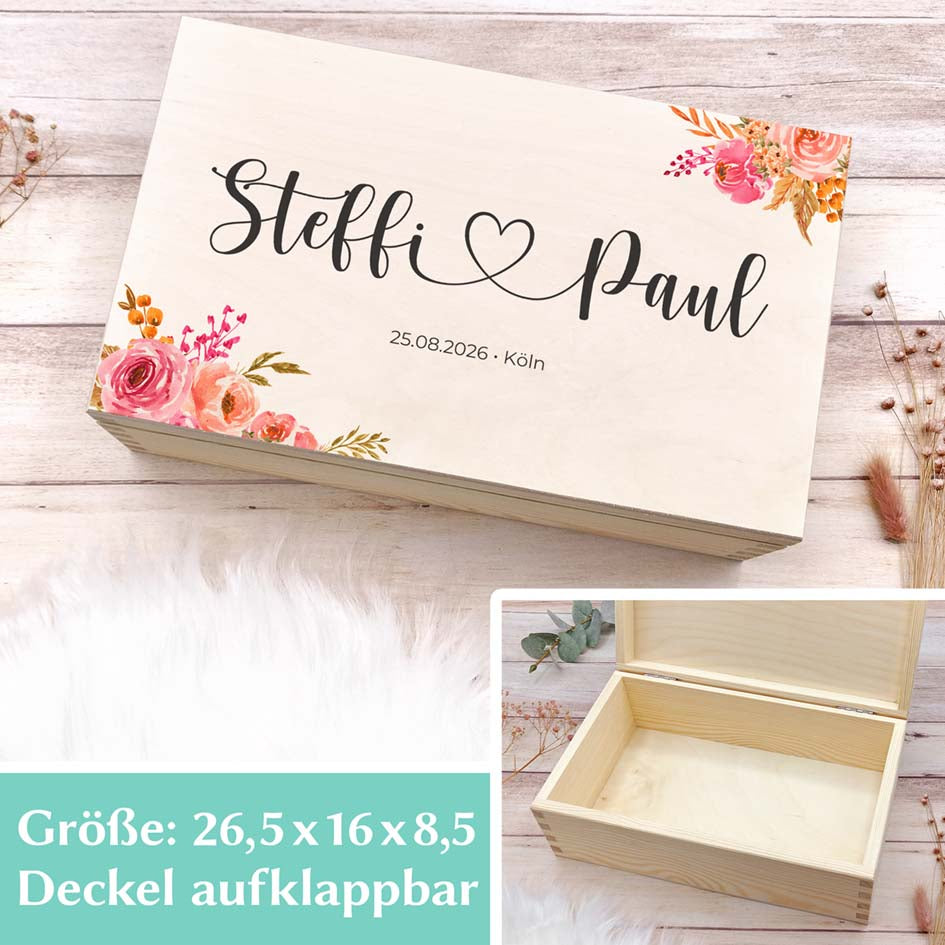Erinnerungskiste Hochzeitsgeschenk Herzensprojekt Manufaktur