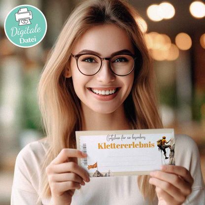 Klettern Gutschein Herzensprojekt Manufaktur