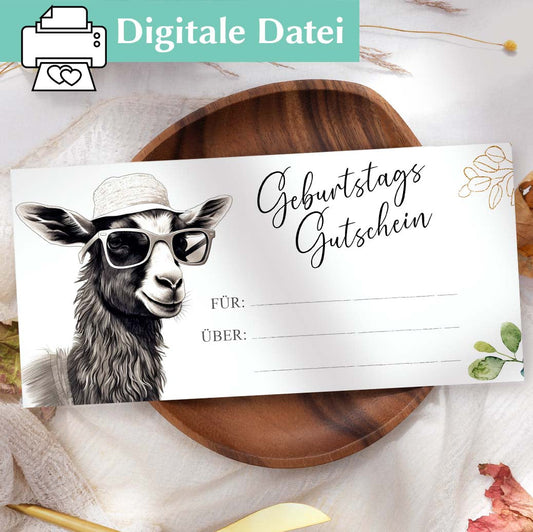 Geburtstag Gutschein Vorlage Herzensprojekt Manufaktur