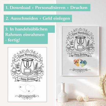 Geldgeschenk Küchenmaschine Herzensprojekt Manufaktur