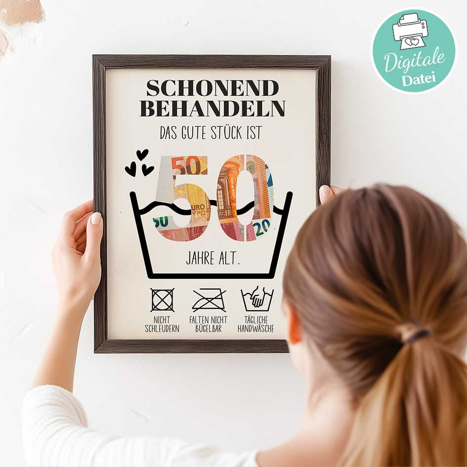 Geldgeschenk zum 50. Geburtstag Herzensprojekt Manufaktur