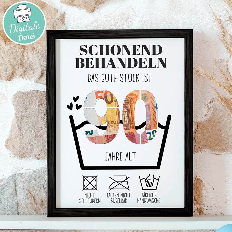 Geldgeschenk zum 90. Geburtstag Herzensprojekt Manufaktur