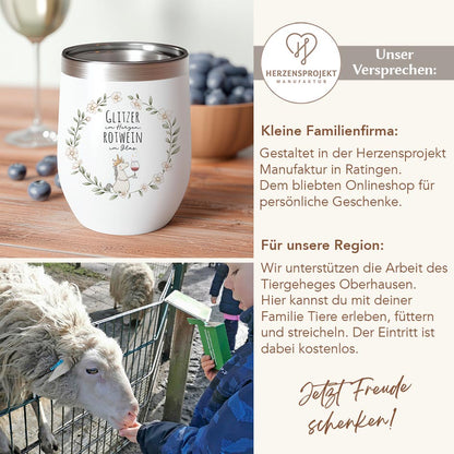 Weinbecher "Einhorn" Rotwein Printify