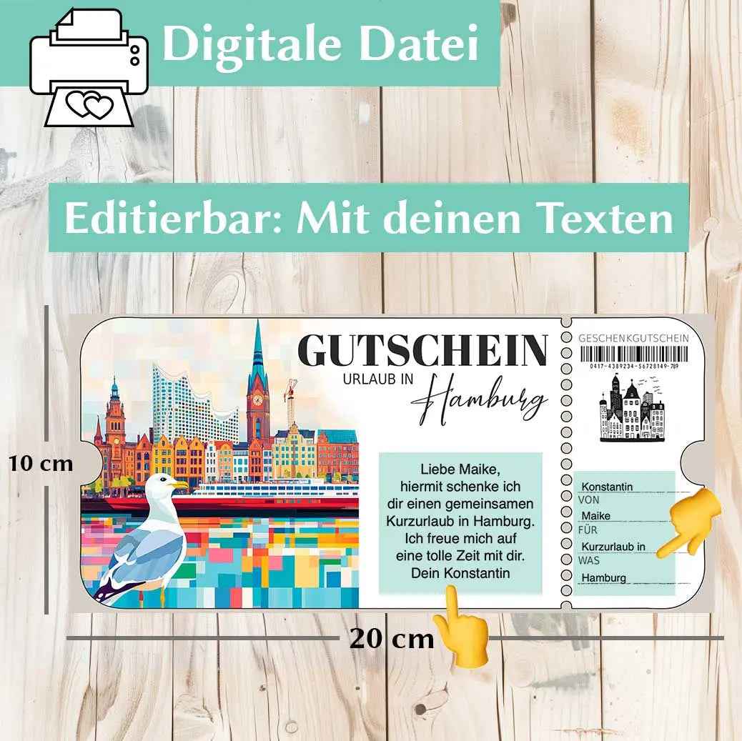 Gutscheinvorlage Hamburg