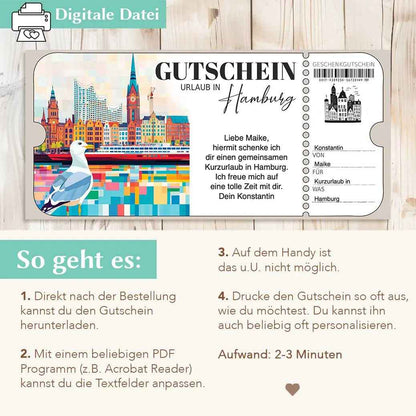Gutscheinvorlage Hamburg