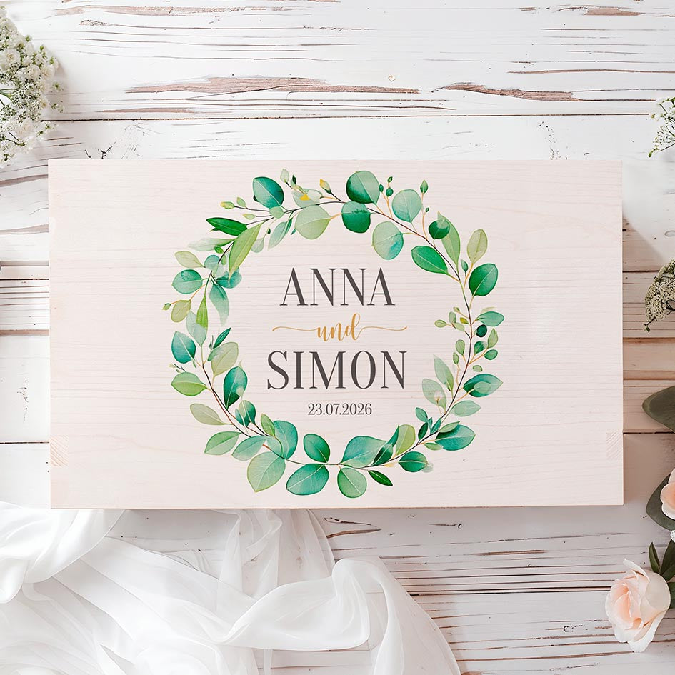 Hochzeitskiste personalisiert Herzensprojekt Manufaktur