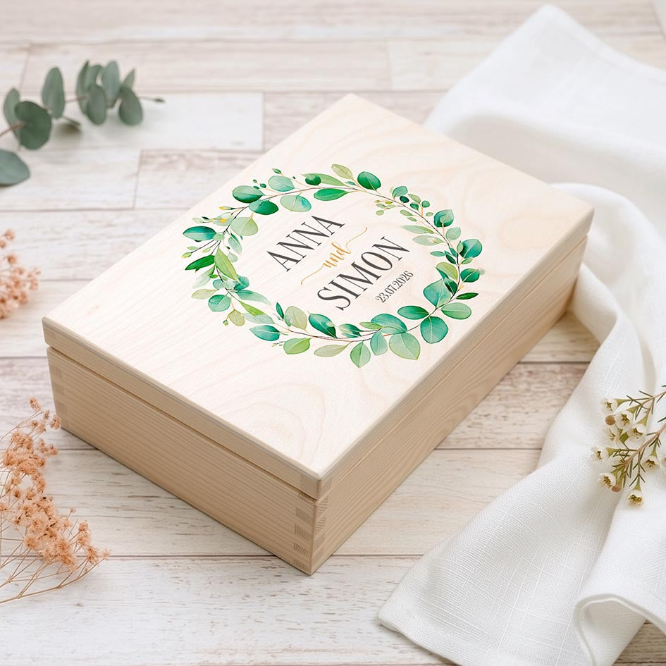 Hochzeitskiste personalisiert Herzensprojekt Manufaktur