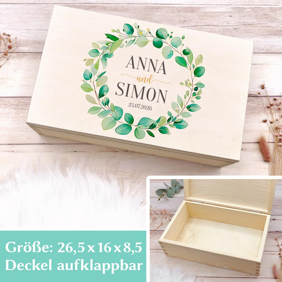 Hochzeitskiste personalisiert Herzensprojekt Manufaktur