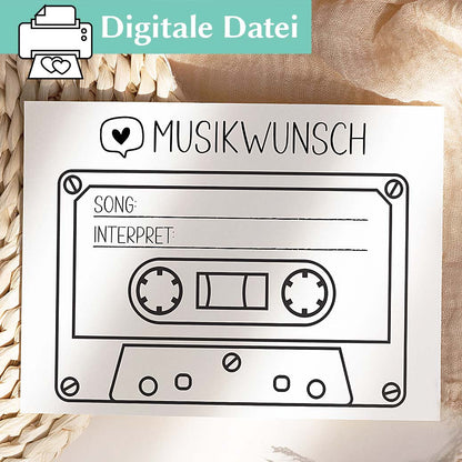 Musikwunschkarten zur Hochzeit Herzensprojekt Manufaktur