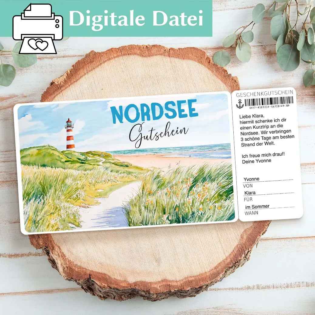 Reisegutschein Nordsee
