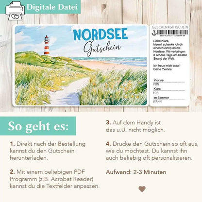 Reisegutschein Nordsee