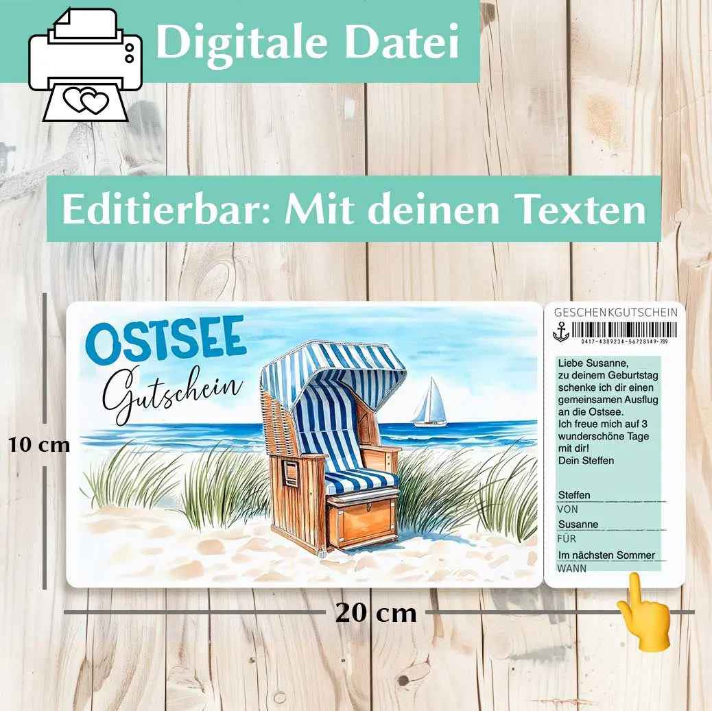 Reisegutschein Ostsee