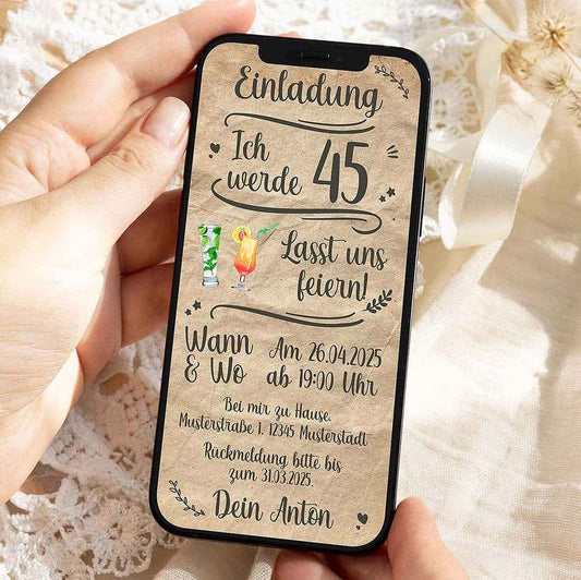 WhatsApp Einladung Geburtstagsparty